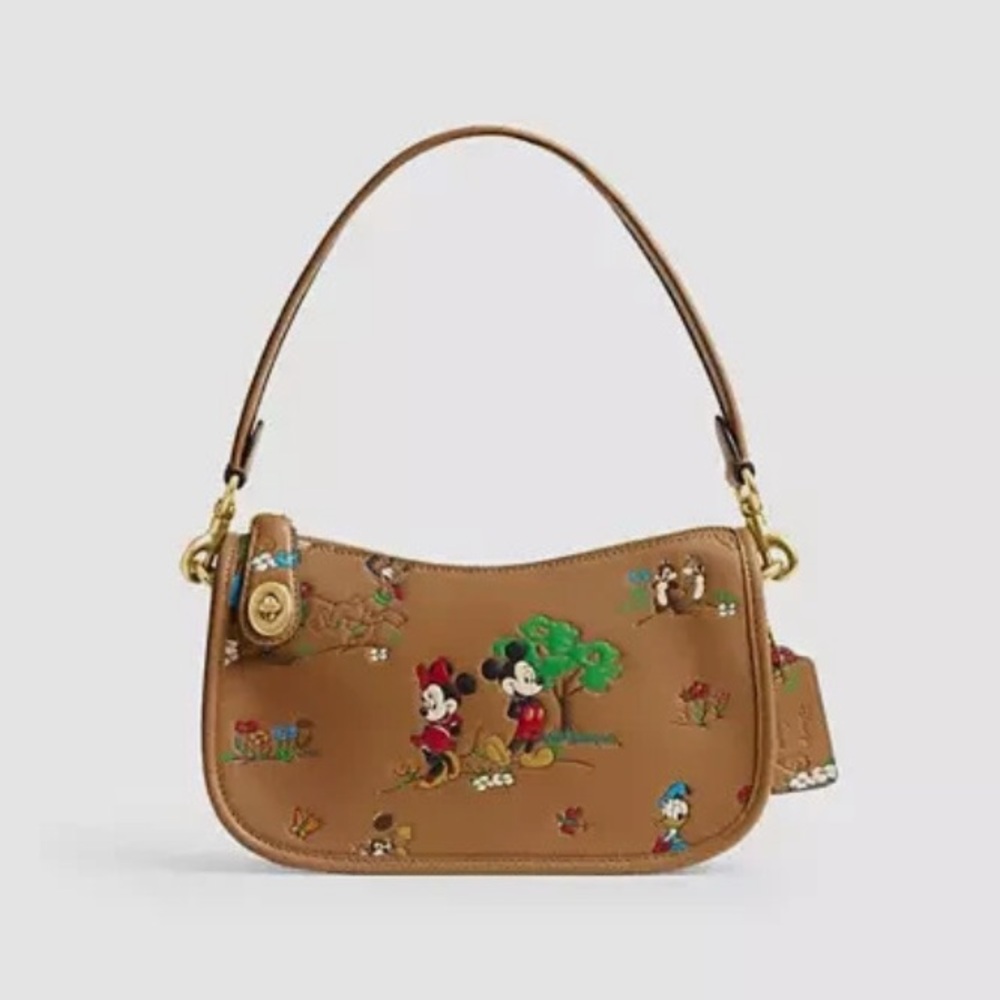 Coach Disney Springs Exclusive Swinger Bag (Honey Brown Mickey & Friends CAE67) - Picture 5 of 7